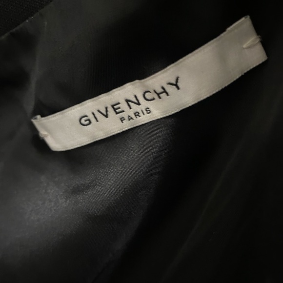 Givenchy Black Wool Jacket Blazer with Zipper Off Denim Sleeves Size 48 - Picture 5 of 9